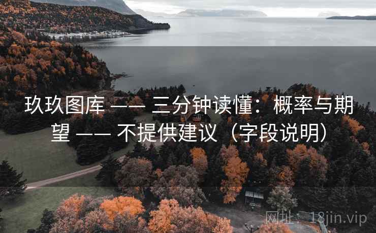 玖玖图库 —— 三分钟读懂：概率与期望 —— 不提供建议（字段说明）